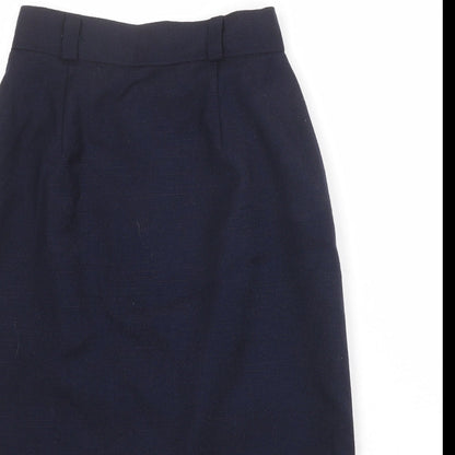 Hammels Womens Blue Polyester Straight & Pencil Skirt Size 8 Zip