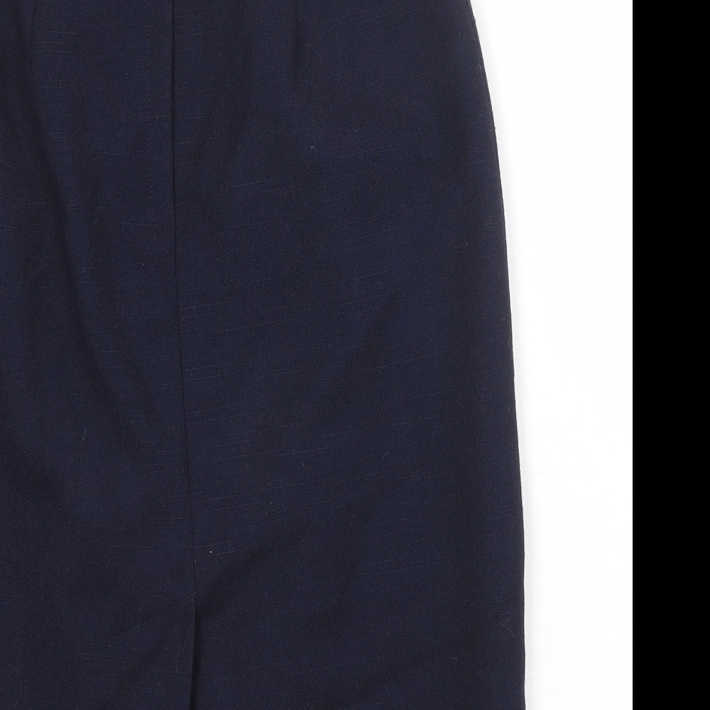 Hammels Womens Blue Polyester Straight & Pencil Skirt Size 8 Zip