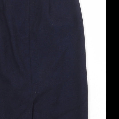 Hammels Womens Blue Polyester Straight & Pencil Skirt Size 8 Zip