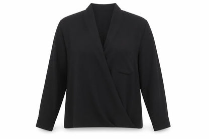 Womens UK Size 10 Topshop Black Basic Blouse