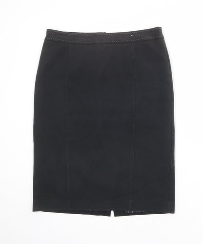 NEXT Womens Grey Polyester A-Line Skirt Size 12 Zip