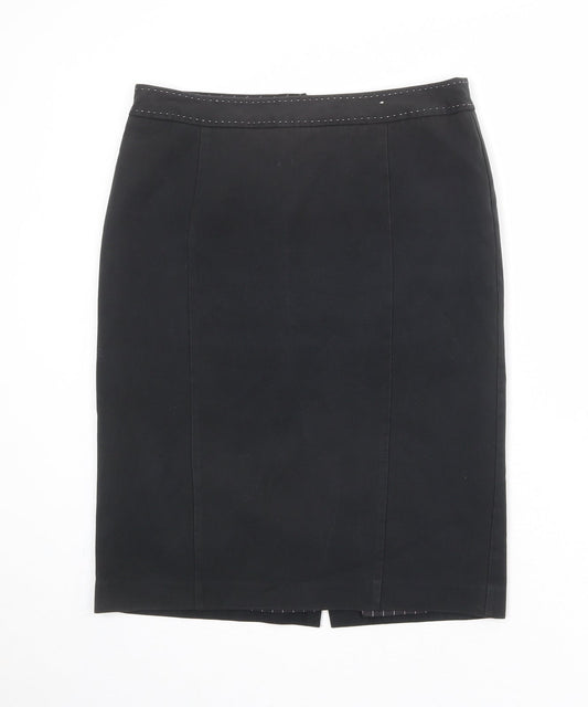 NEXT Womens Grey Polyester A-Line Skirt Size 12 Zip