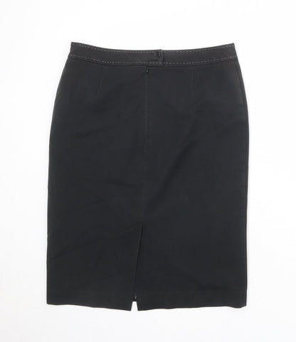 NEXT Womens Grey Polyester A-Line Skirt Size 12 Zip