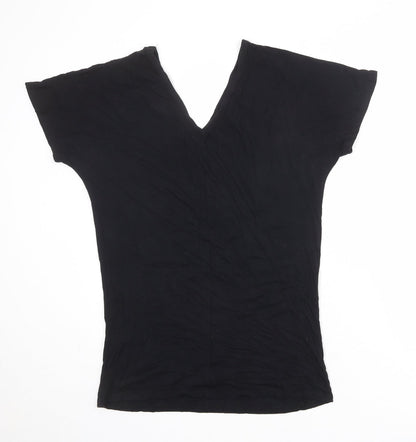 Womens UK Size 8 Missguided Black Basic T-Shirt