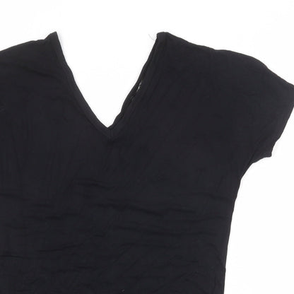 Womens UK Size 8 Missguided Black Basic T-Shirt