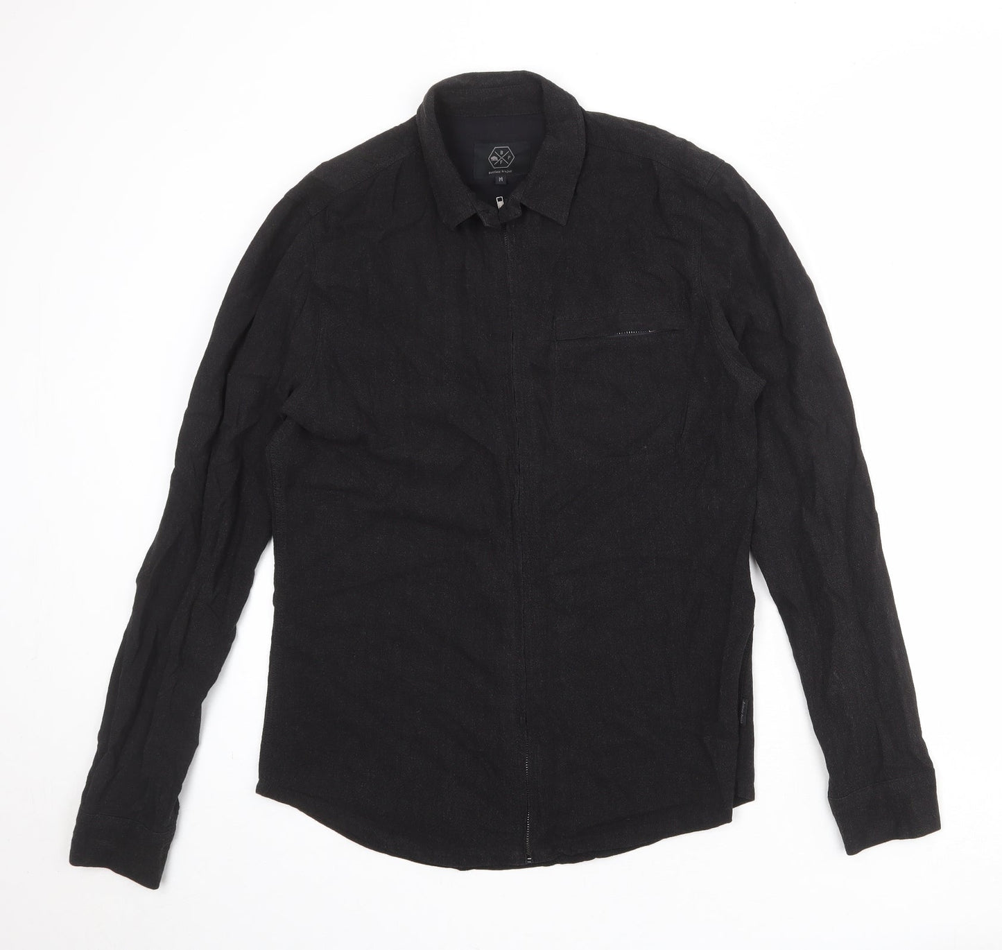 Mens UK Size M Bellfield Projex Black Jacket