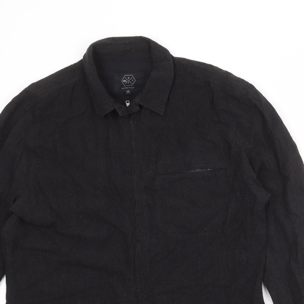 Mens UK Size M Bellfield Projex Black Jacket
