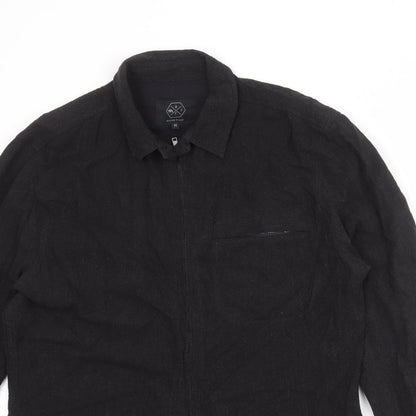 Mens UK Size M Bellfield Projex Black Jacket