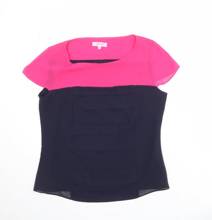 Womens UK Size 10 Per Una Blue Basic Blouse