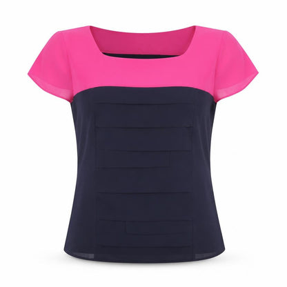 Womens UK Size 10 Per Una Blue Basic Blouse
