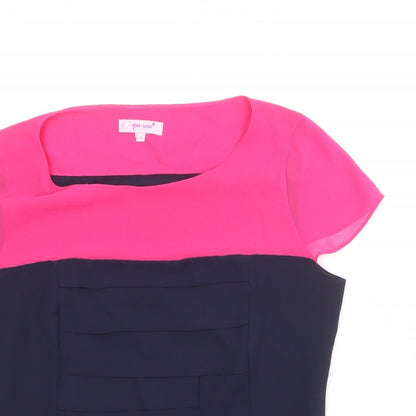 Womens UK Size 10 Per Una Blue Basic Blouse