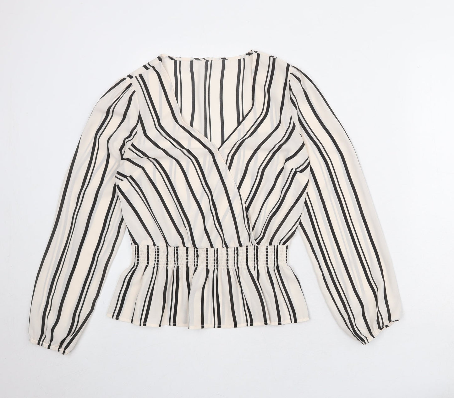 Womens UK Size 8 Oasis Ivory Basic Blouse