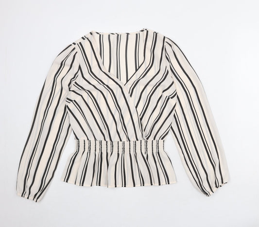 Womens UK Size 8 Oasis Ivory Basic Blouse