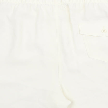 Marks and Spencer Womens Ivory Polyester Basic Shorts Size 24 Regular Pull On