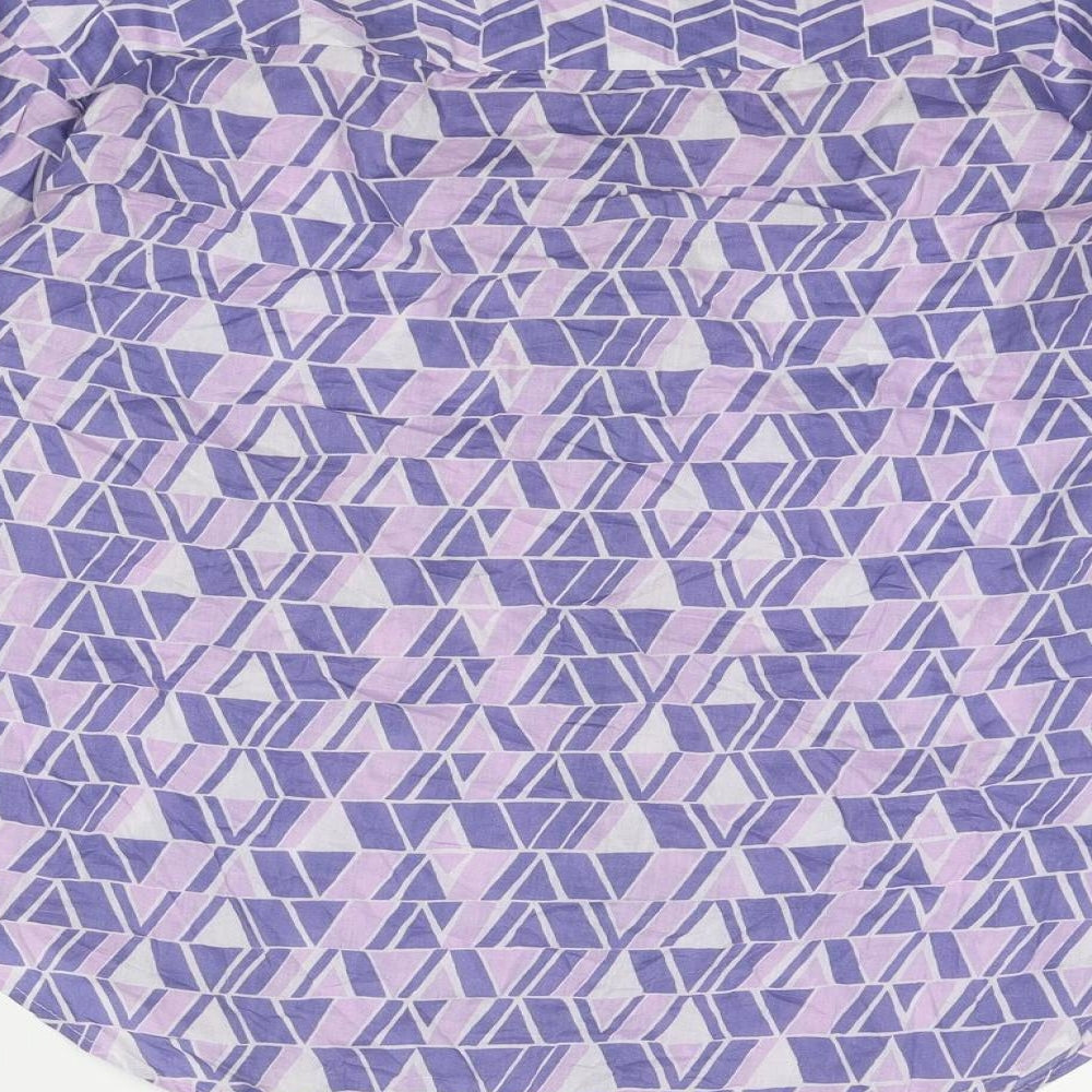 Womens UK Size S Mango Purple Basic Button-Up