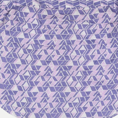 Womens UK Size S Mango Purple Basic Button-Up