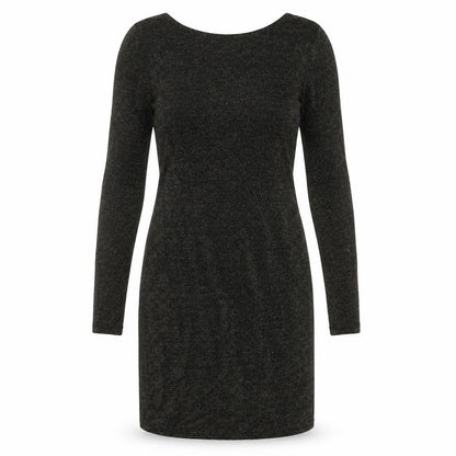 VERO MODA Womens Black Polyester Jumper Dress Size S Round Neck Pullover