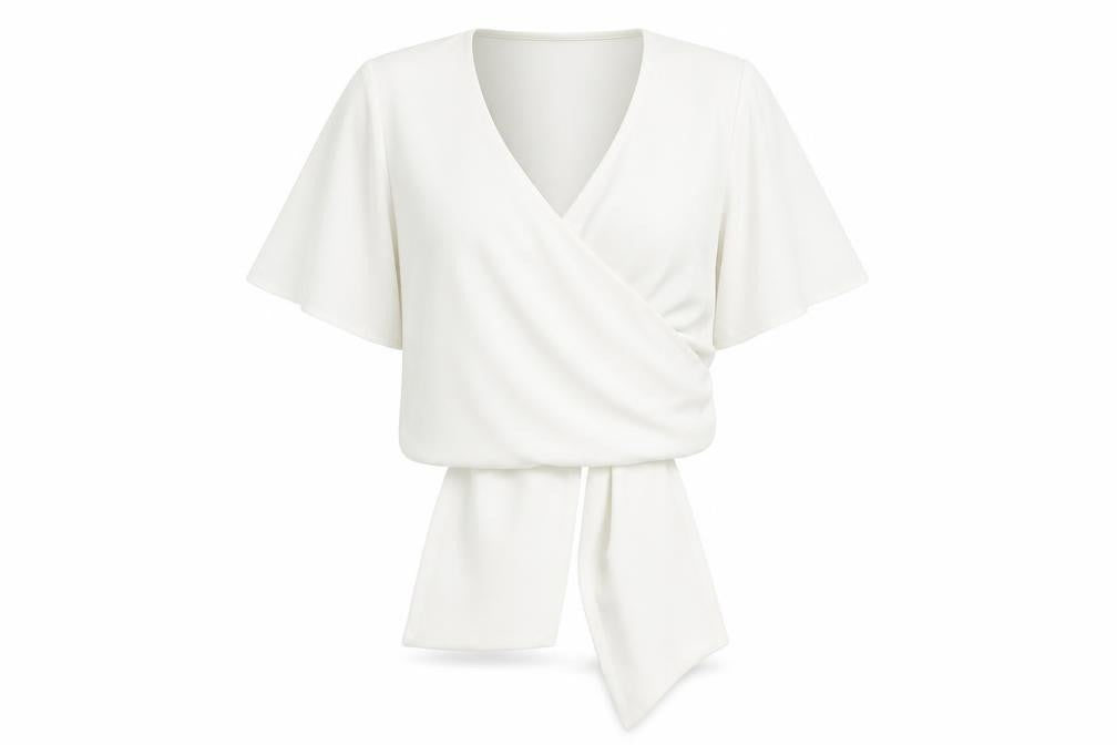 Womens UK Size 8 Coast White Basic Blouse