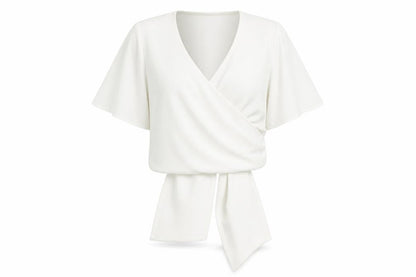 Womens UK Size 8 Coast White Basic Blouse