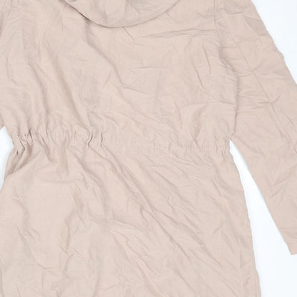 Divided by H&M Womens Pink Parka Coat Size 10 Zip