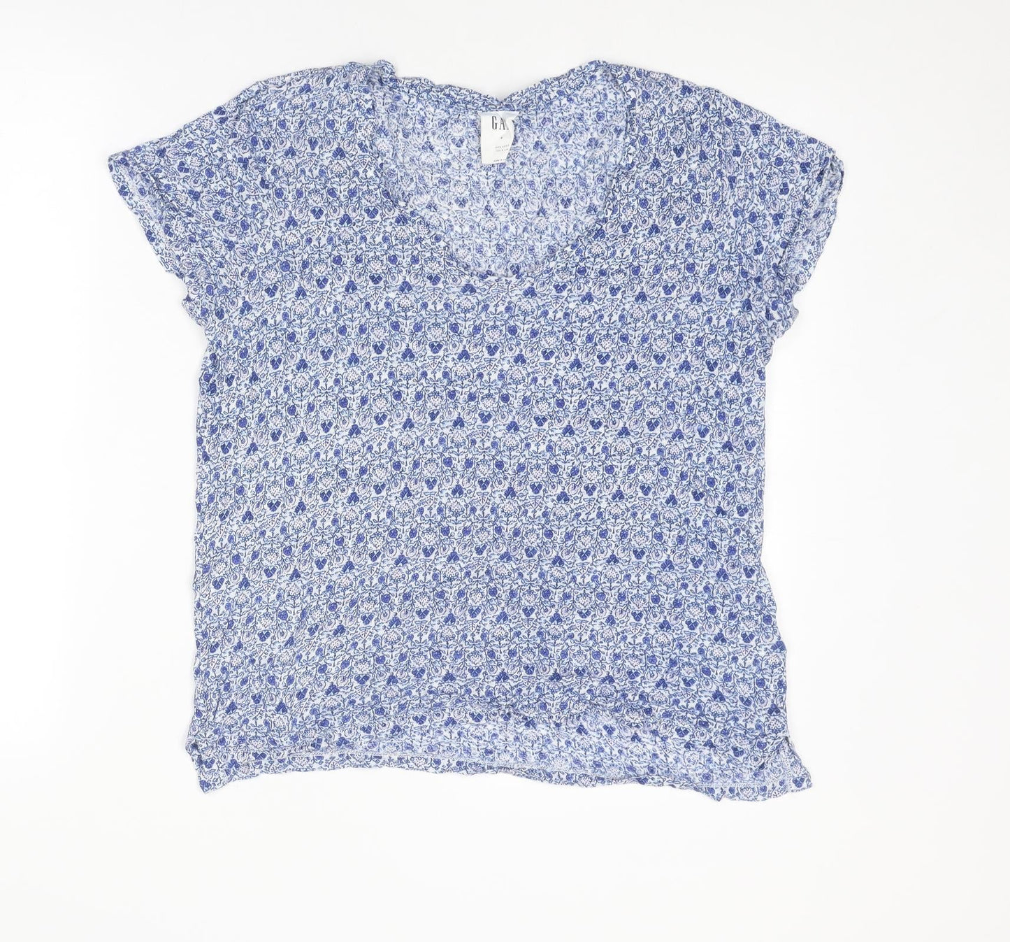 Womens UK Size S Gap Blue Basic Blouse