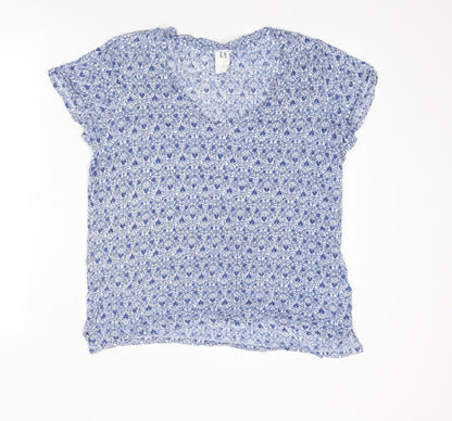Womens UK Size S Gap Blue Basic Blouse