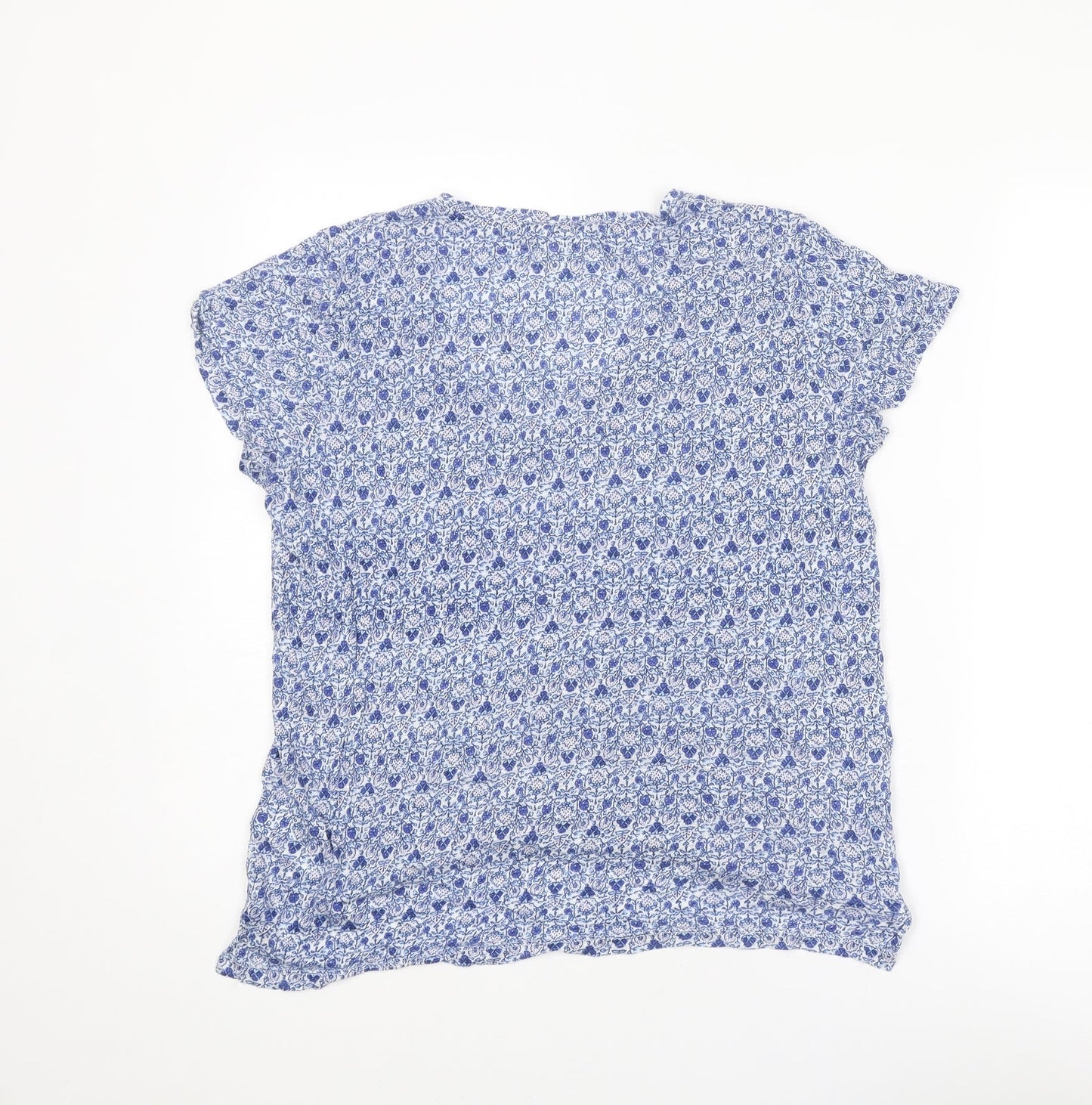 Womens UK Size S Gap Blue Basic Blouse