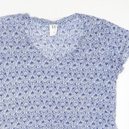 Womens UK Size S Gap Blue Basic Blouse
