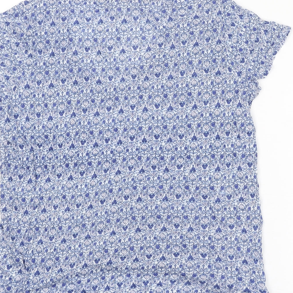 Womens UK Size S Gap Blue Basic Blouse