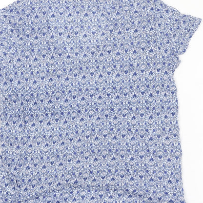 Womens UK Size S Gap Blue Basic Blouse