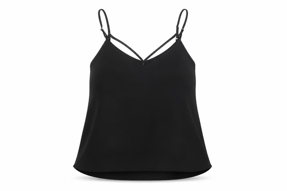 Womens UK Size 10 River Island Black Basic Tank