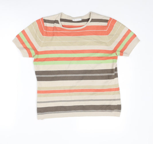 Womens UK Size 16 Berkertex Multicoloured Pullover Jumper