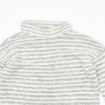 Womens UK Size 14 M&Co White Pullover Jumper