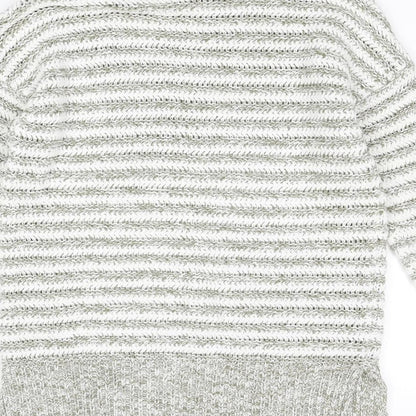 Womens UK Size 14 M&Co White Pullover Jumper
