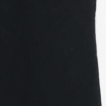 Miss Selfridge Womens Black Cotton Basic Blouse Size 10 Sweetheart - Strapless