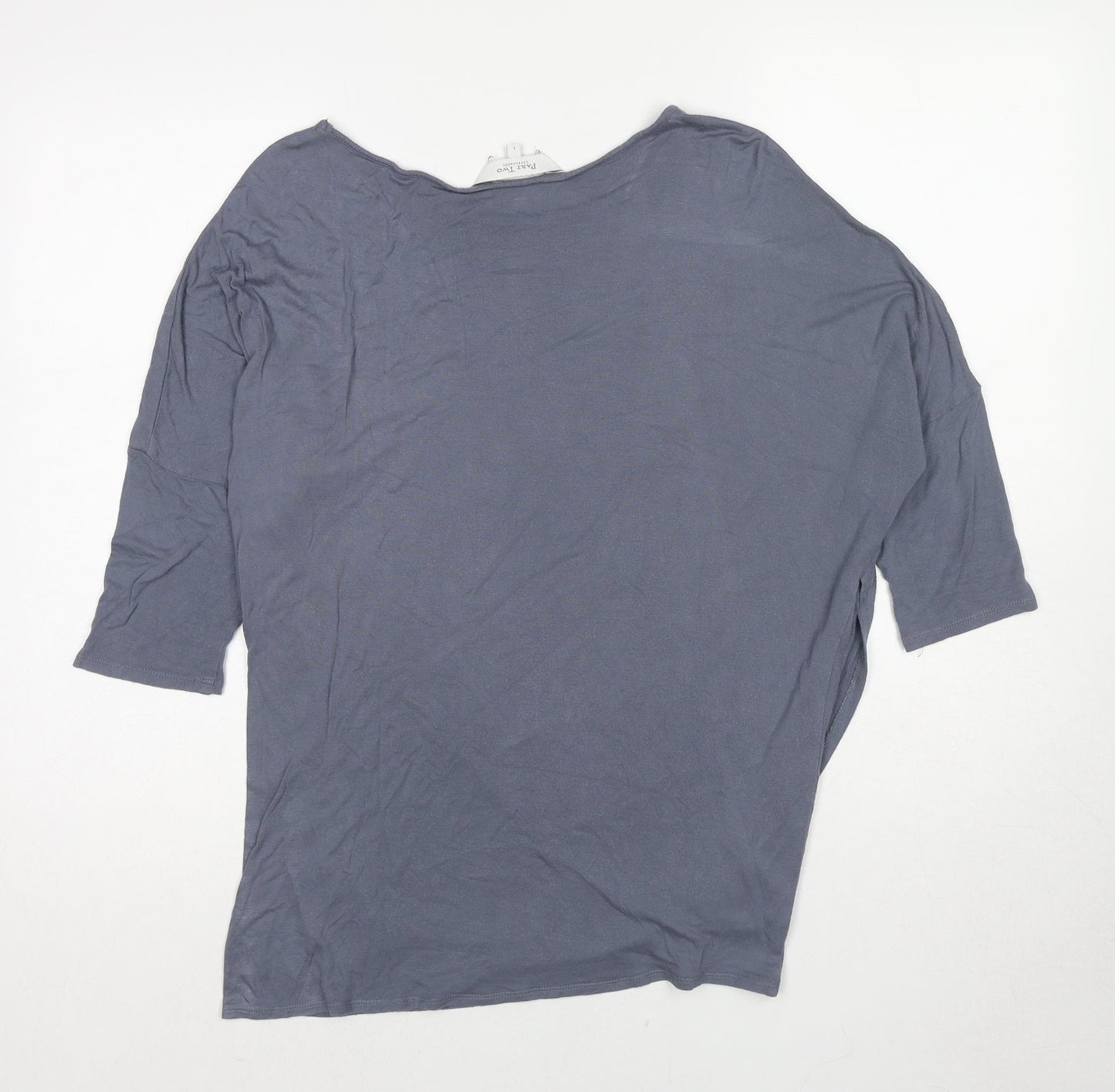 Womens UK Size L Part Two Grey Basic T-Shirt