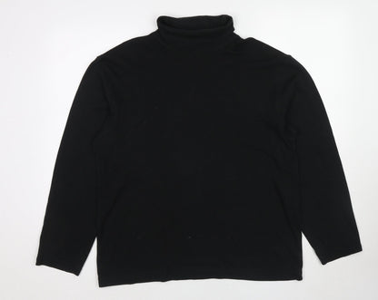 BHS Womens Black Cotton Pullover Sweatshirt Size L Pullover