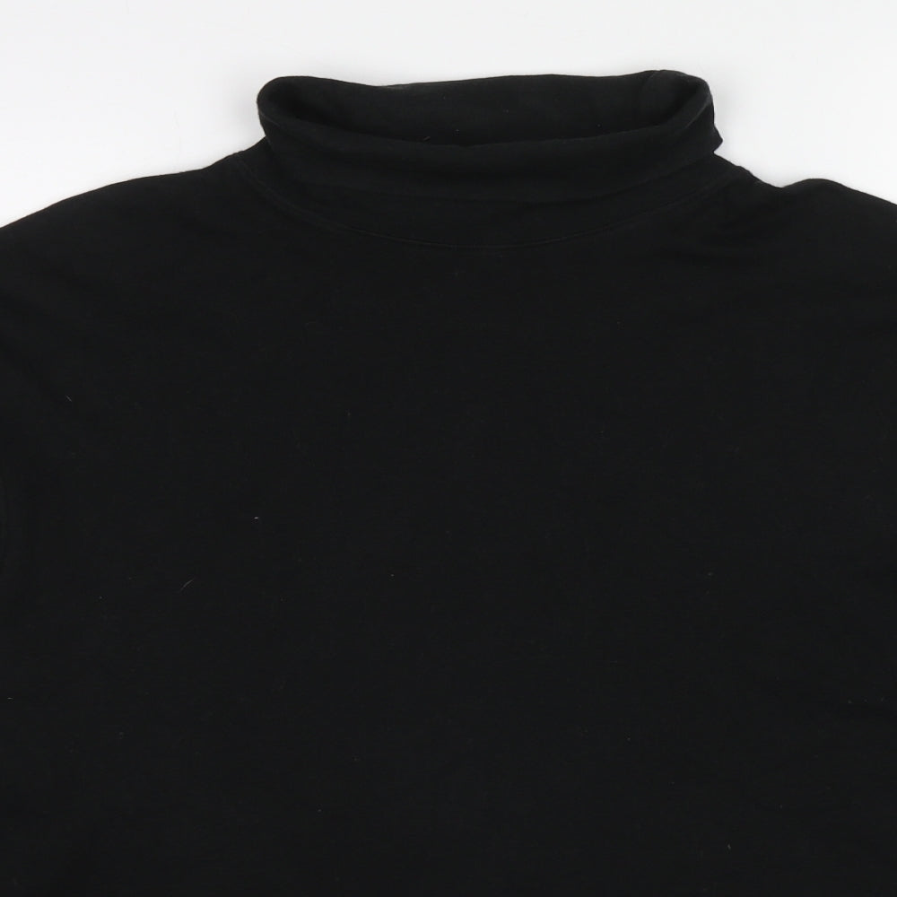 BHS Womens Black Cotton Pullover Sweatshirt Size L Pullover