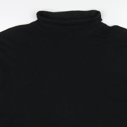 BHS Womens Black Cotton Pullover Sweatshirt Size L Pullover
