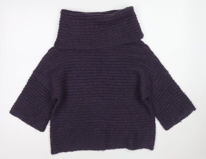 Womens UK Size 10 Marks and Spencer Purple Pullover Jumper