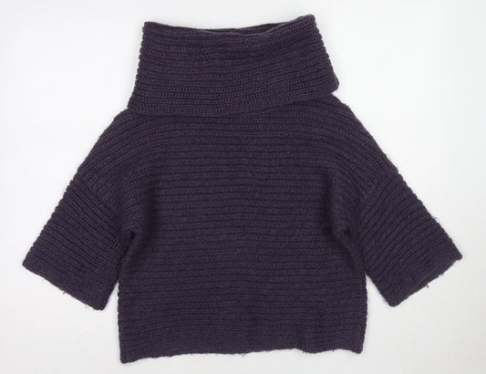 Womens UK Size 10 Marks and Spencer Purple Pullover Jumper