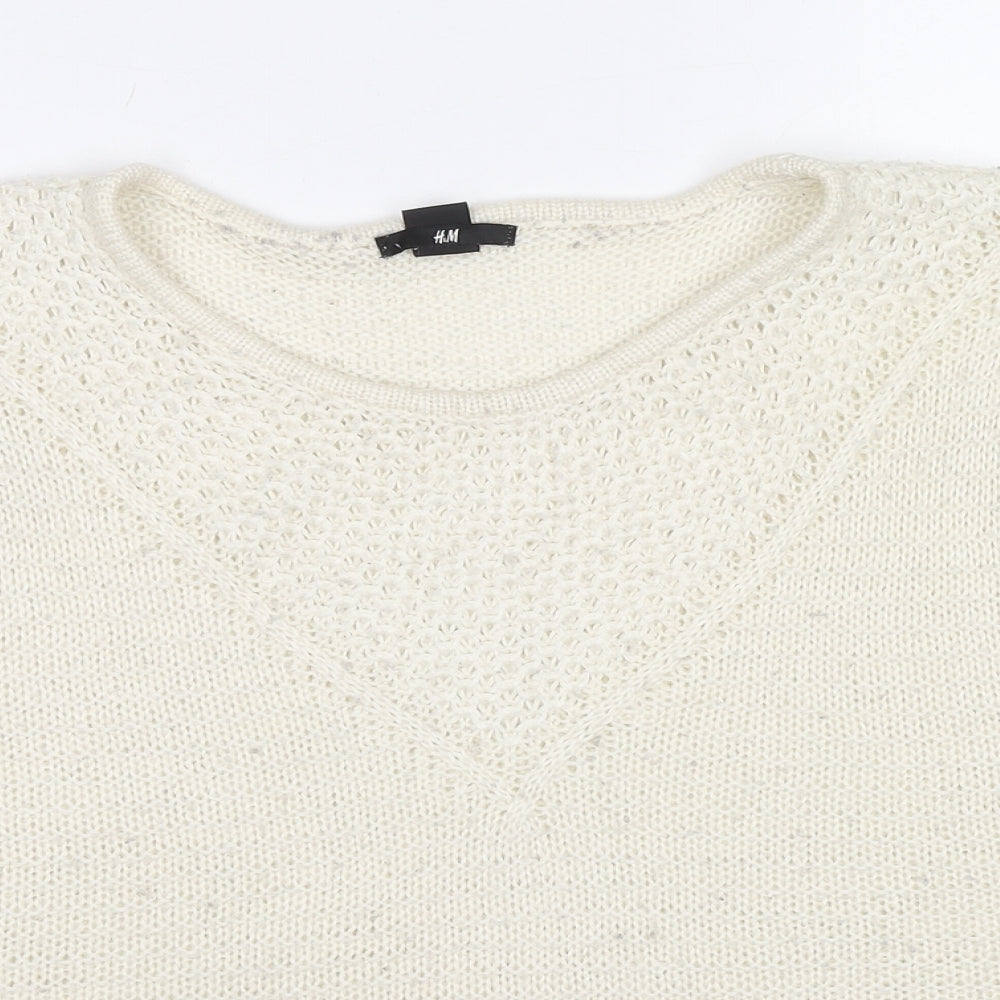 Womens UK Size S H&M Ivory Pullover Jumper