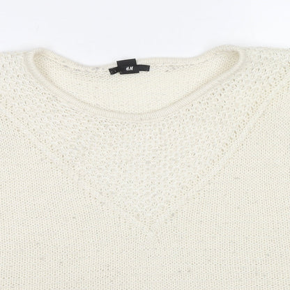 Womens UK Size S H&M Ivory Pullover Jumper