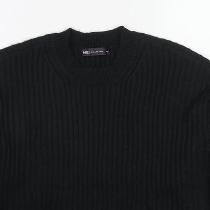 Womens UK Size S Marks and Spencer Black Pullover Jumper