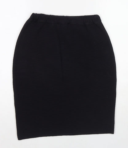 Giorgio Womens Black Acrylic Straight & Pencil Skirt Size M