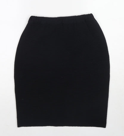 Giorgio Womens Black Acrylic Straight & Pencil Skirt Size M