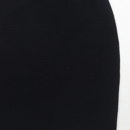 Giorgio Womens Black Acrylic Straight & Pencil Skirt Size M