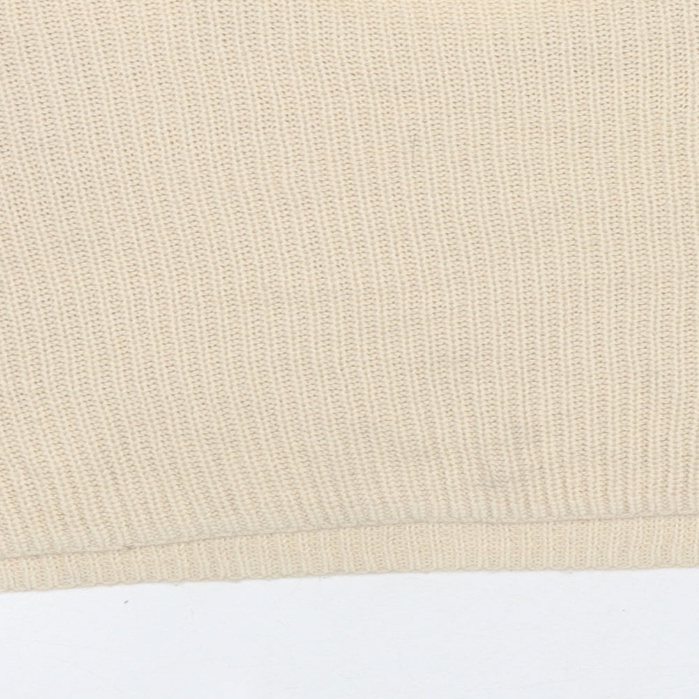 Womens UK Size S Missguided Beige Pullover Jumper