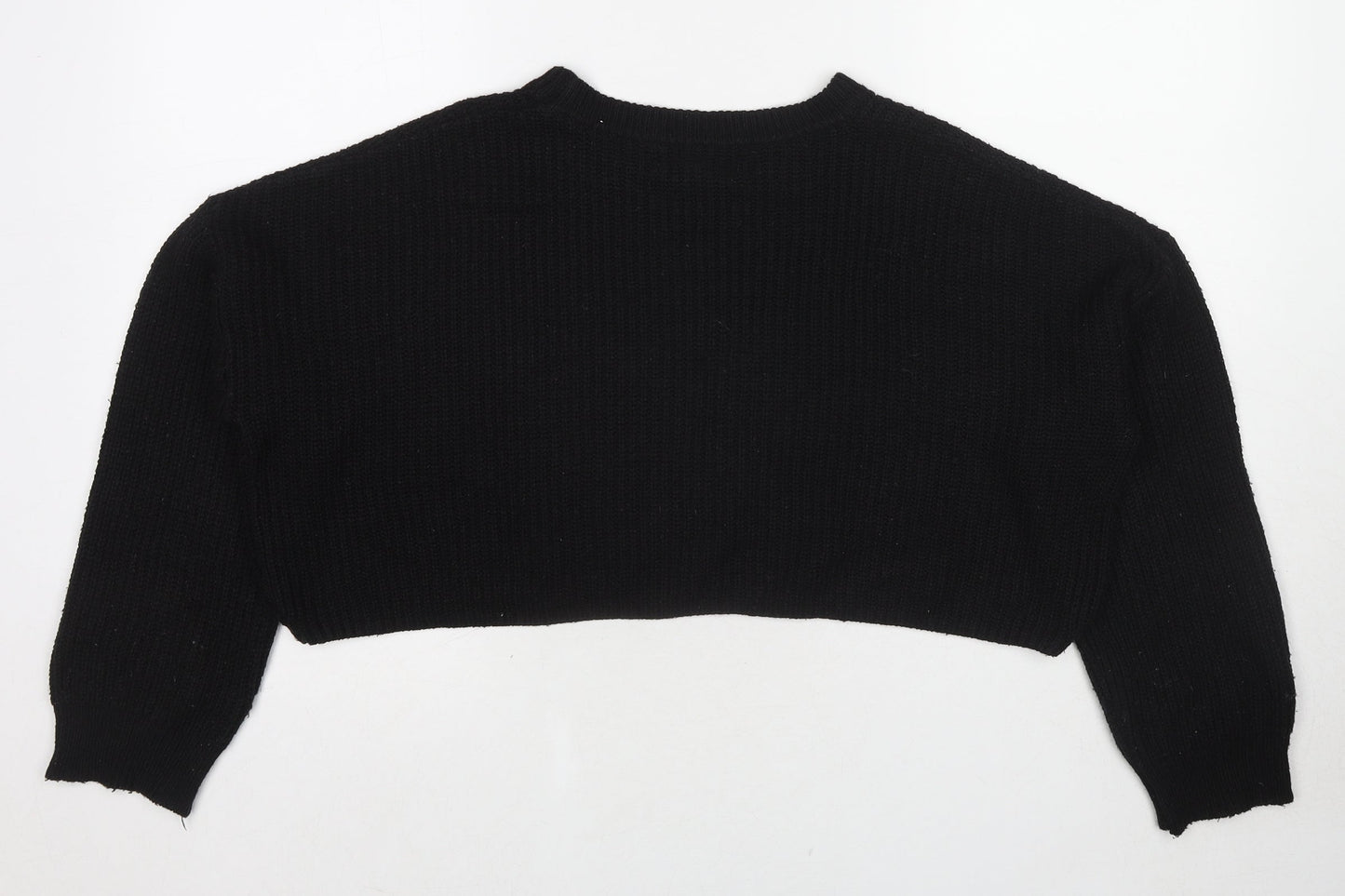 Womens UK Size S Missguided Black Pullover Jumper