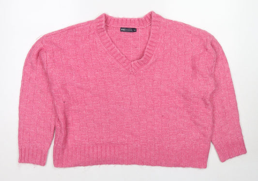 Womens UK Size L Marks and Spencer Pink Pullover Jumper